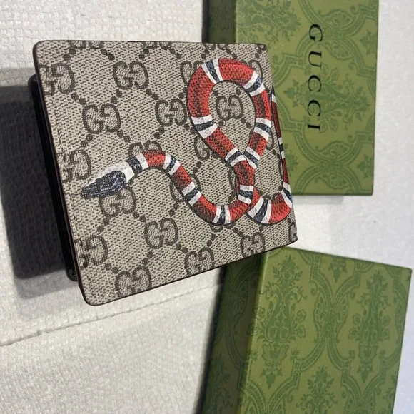 Gucci King Supreme Snake Wallet NWOT